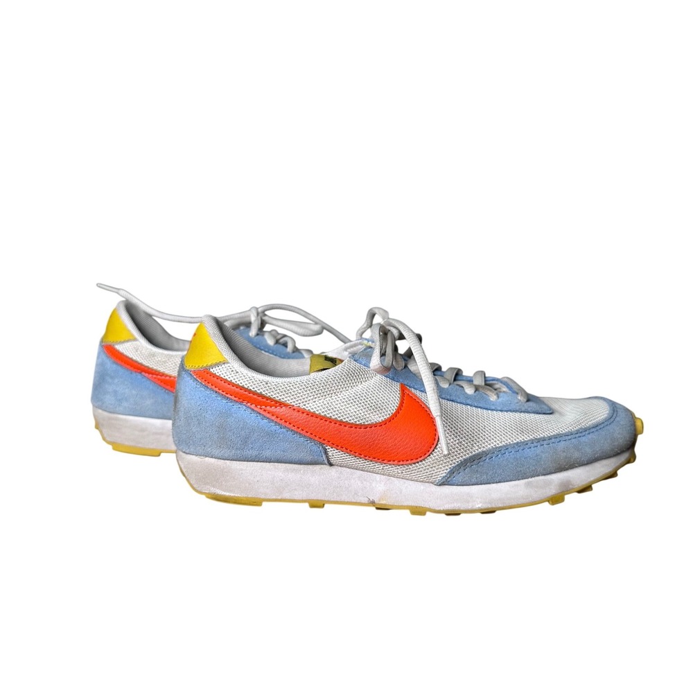 Nike Waffle Trainer 2 Blue Orange Yellow White Retro Running Shoes 8